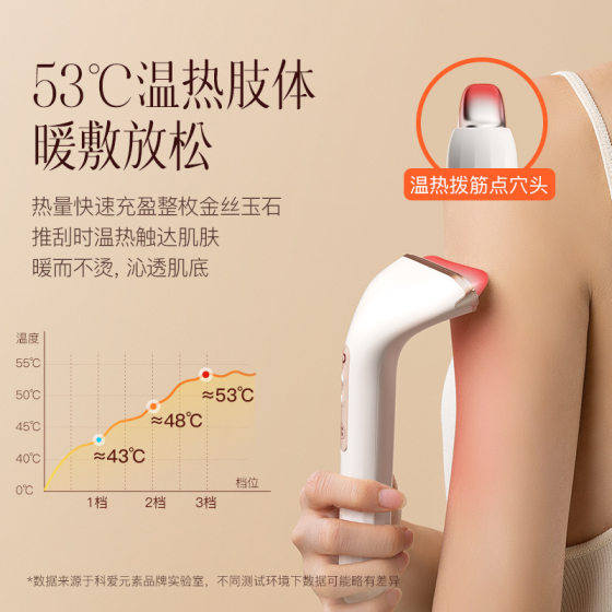 Keai element Facial Body stone scraping vibration hot compress handheld wireless electric scraping board Jade easy scraping