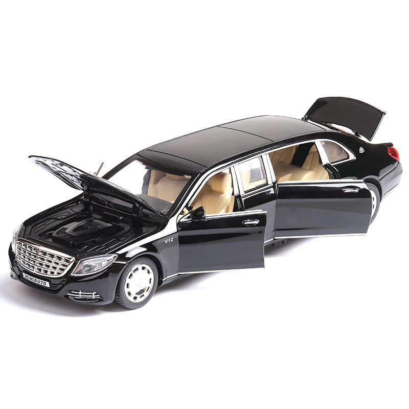 (Boxed) Jianyuan 3221A Maibahe s650 Alloy Car Model 6 Open Door Laster Simulation Car Model