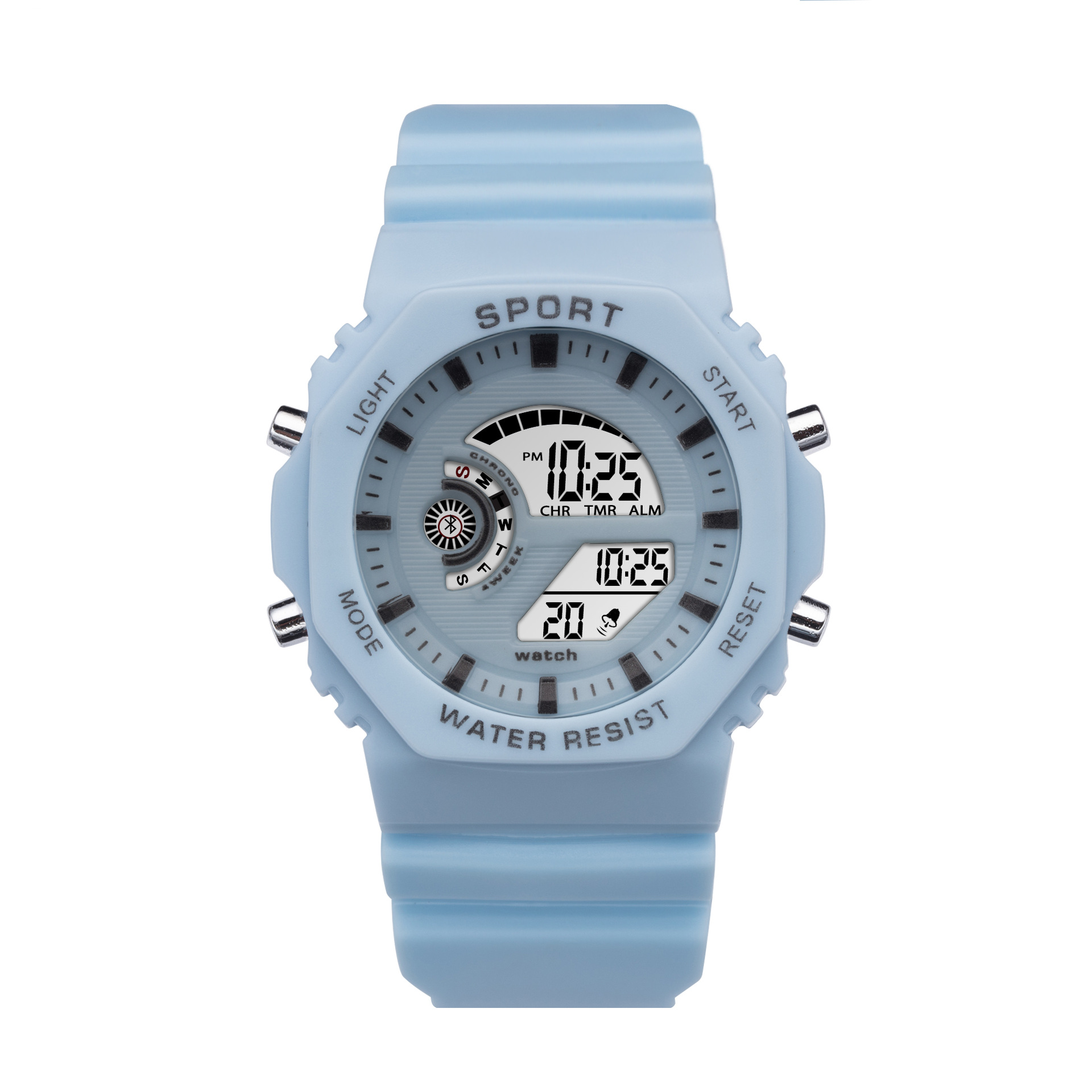 Transfronterizo al por mayor reloj electrónico pequeño fresco impermeable modo luminoso simple color caramelo en stock reloj unisex