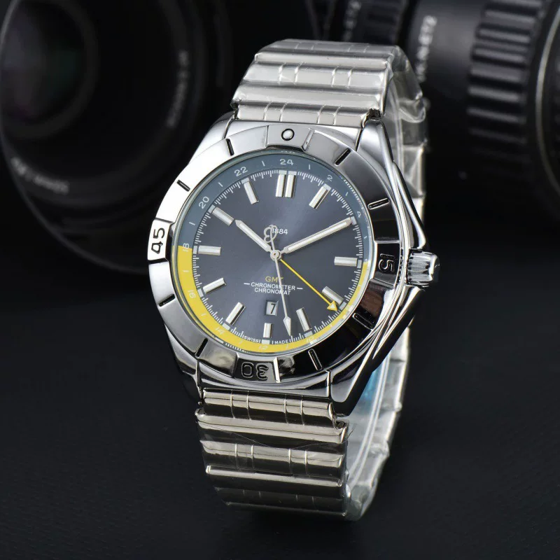 Men's watch, universal steel belt, quartz watches for leisure, wholesale