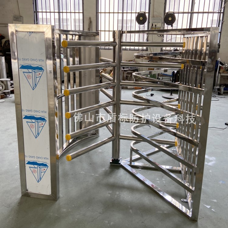 景区单向通行门手动半高闸不锈钢旋转闸景区只进不出栅栏单项通行