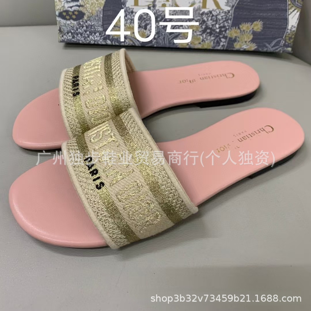 Zapatillas de piso plano de moda versátiles en forma de una forma D clásica transfronteriza adecuada para extranjeros no molestes nacionales image 46