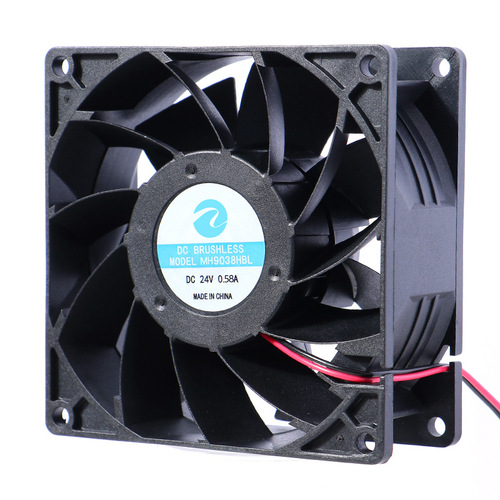 9038 cooling fan large air volume boosted DC fan 90*90*38 high speed fan 12V24V48V fan