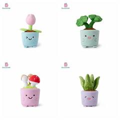 Duai 本物のチューリップキノコ森林植物幸運草人形子供のおもちゃ女の子ギフト家庭用家具