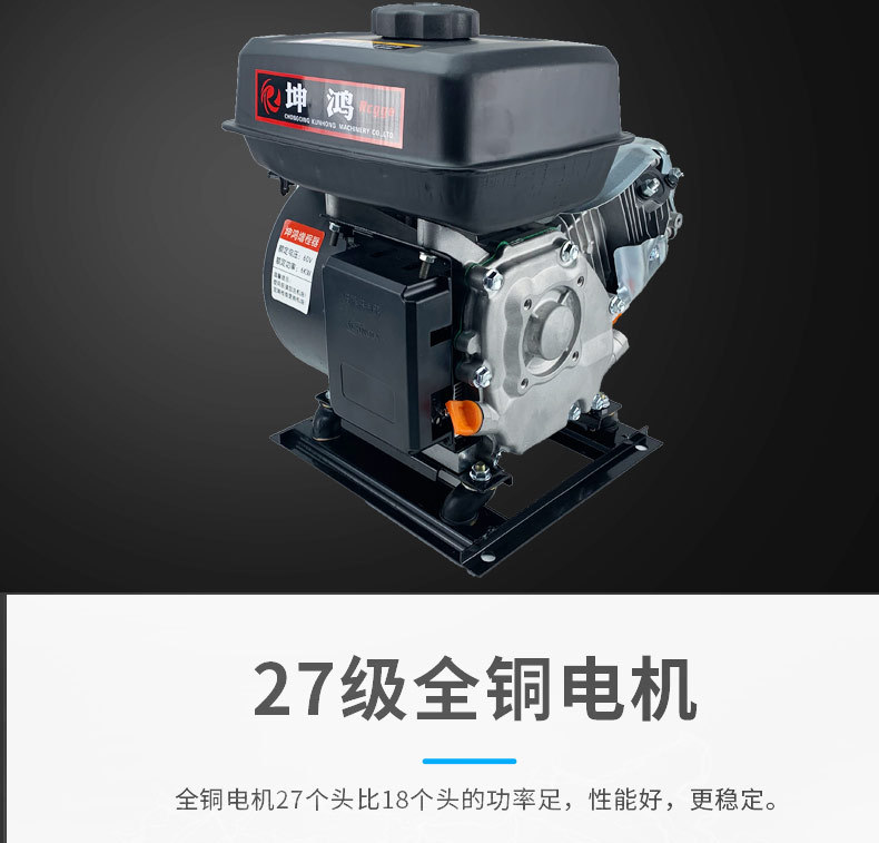 Electric tricycle four-wheeled vehicle 60V72V range extender gasoline charging generator DC power generation