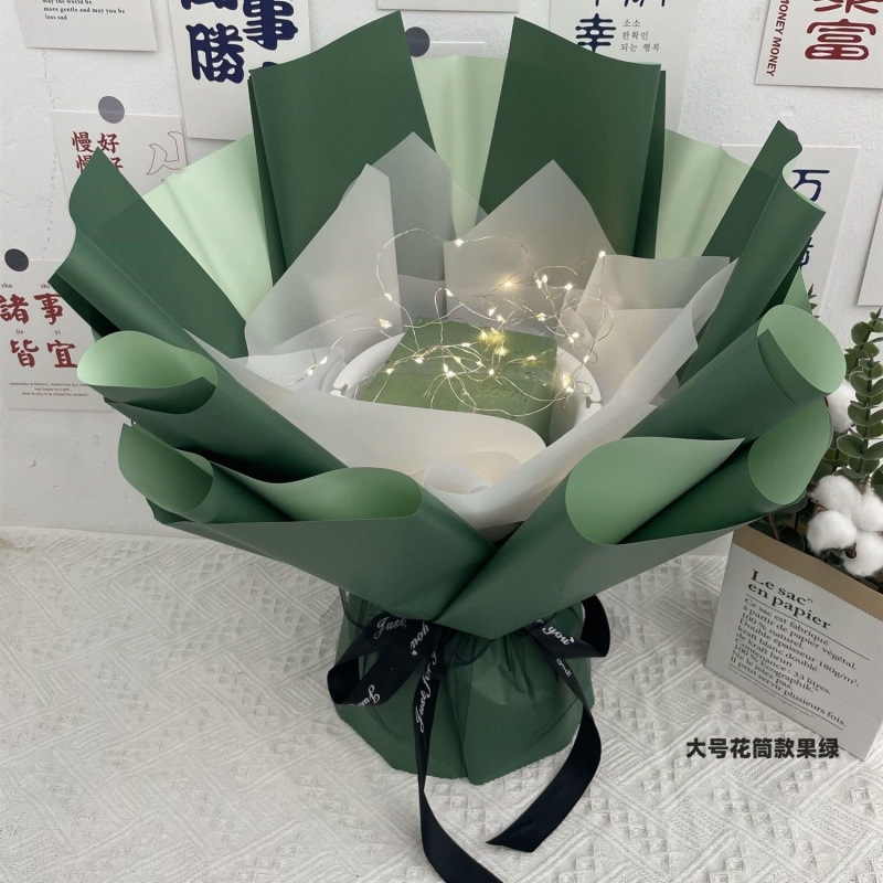 免包半成品花束生日创意鲜花零食满天星纸巾花盛越|undefined