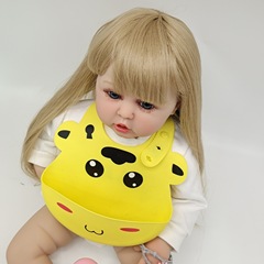 Baby Eating Bib, Children's Spit Bib, Food Feeding Bib, Soft Silicone Mealtime Bib for Infants