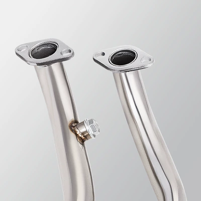 Motorcycle exhaust pipe front section tail section muffler