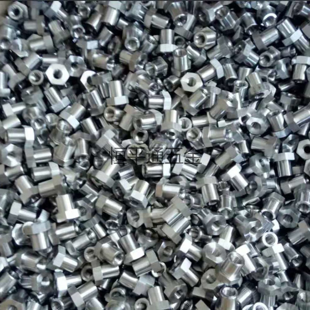 外六角镀锌六角螺栓铁圆柱 直花圆管直花柱铜管铜销车床件