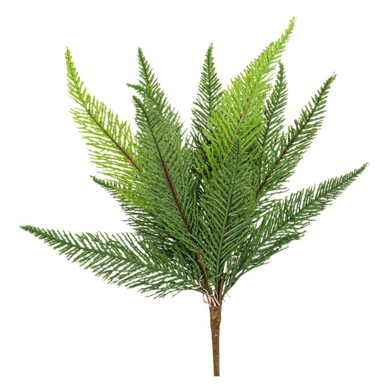 Simulated Fern Soft Rubber Persian Grass Sea Gold Sand Clematis Fern Tiandmen Winter Row Grass Fern High-End Simulated Plant Fake Flower