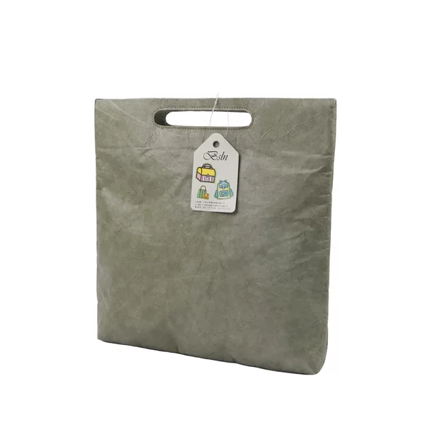 Factory Customized Waterproof Dupont Paper Storage Bag, Simple Portable Briefcase, Lightweight Large-Capacity Handbag