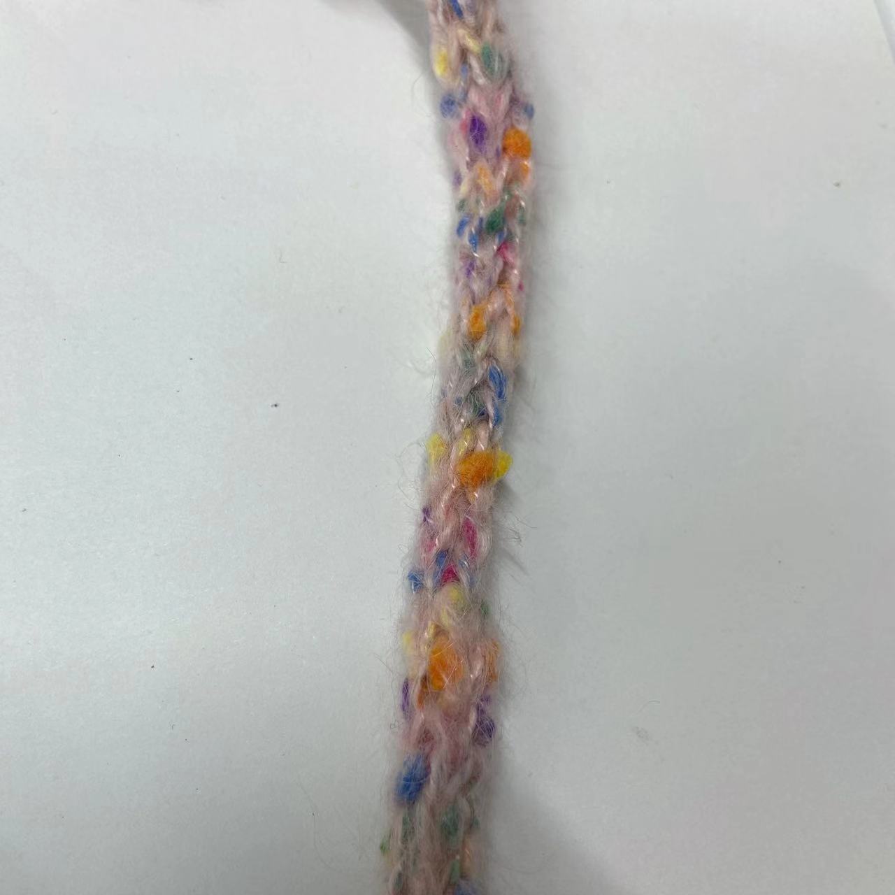 Otoño y invierno punto de onda de color entrelaces lana hueca cinta de tejido joyería pinzas de pelo accesorios de fragancia corda de sombrero