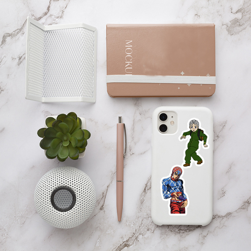 50 piezas de JOTO JoJo maravillosa aventura de dibujos animados transfronteriza equipaje pegatinas impermeable DIY álbum pegatinas