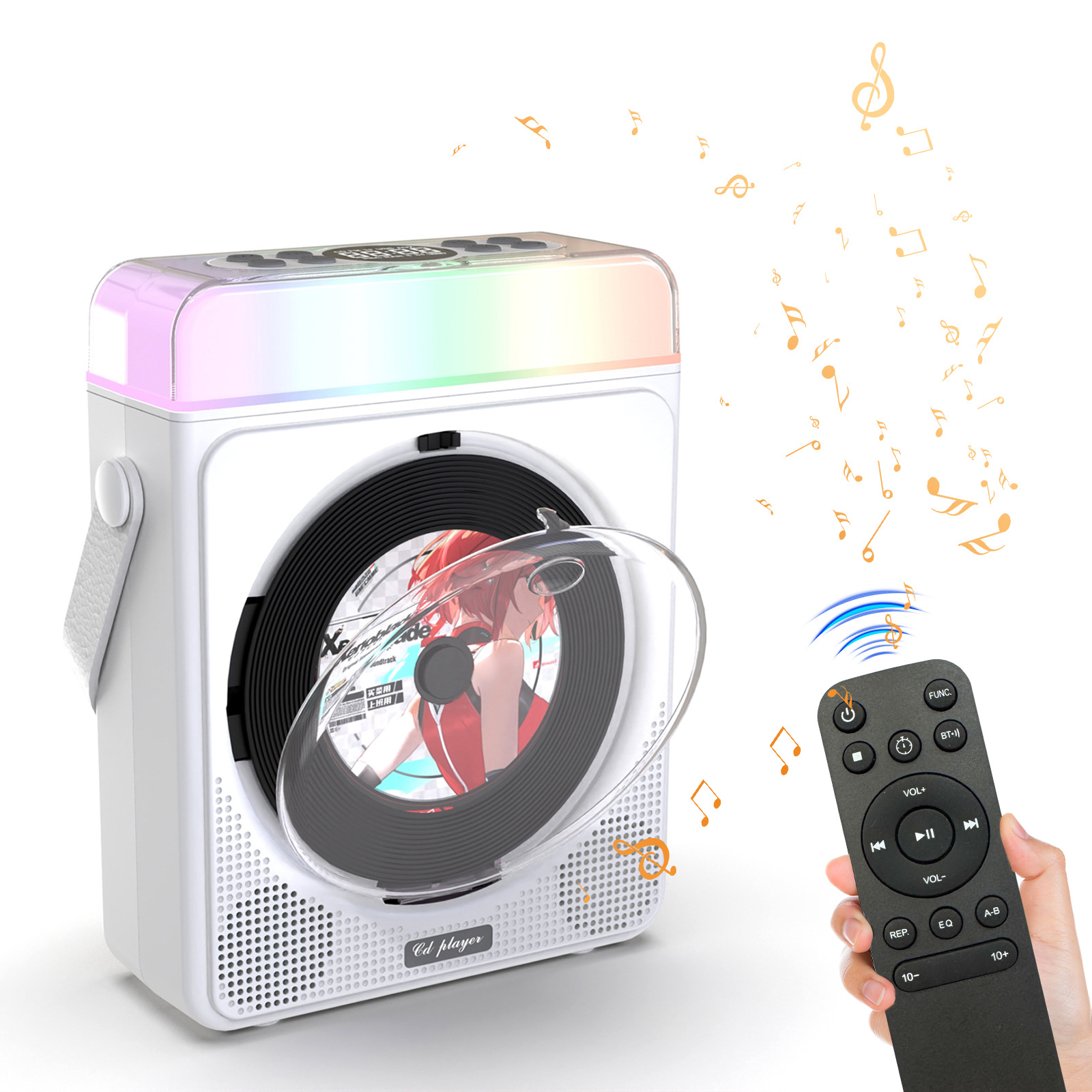 Cd Player Album Bluetooth Speaker Learning Machine Retro Portable Music Vinyl Player Cd Home Player