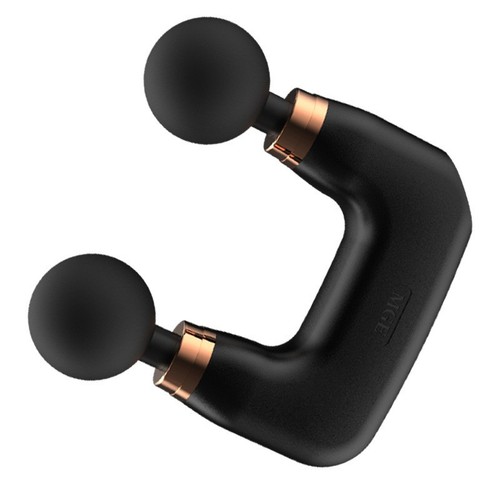 Cross-border double-head mini fascia gun muscle relaxation massage gun USB charging vibrating fascia machine electric fitness device