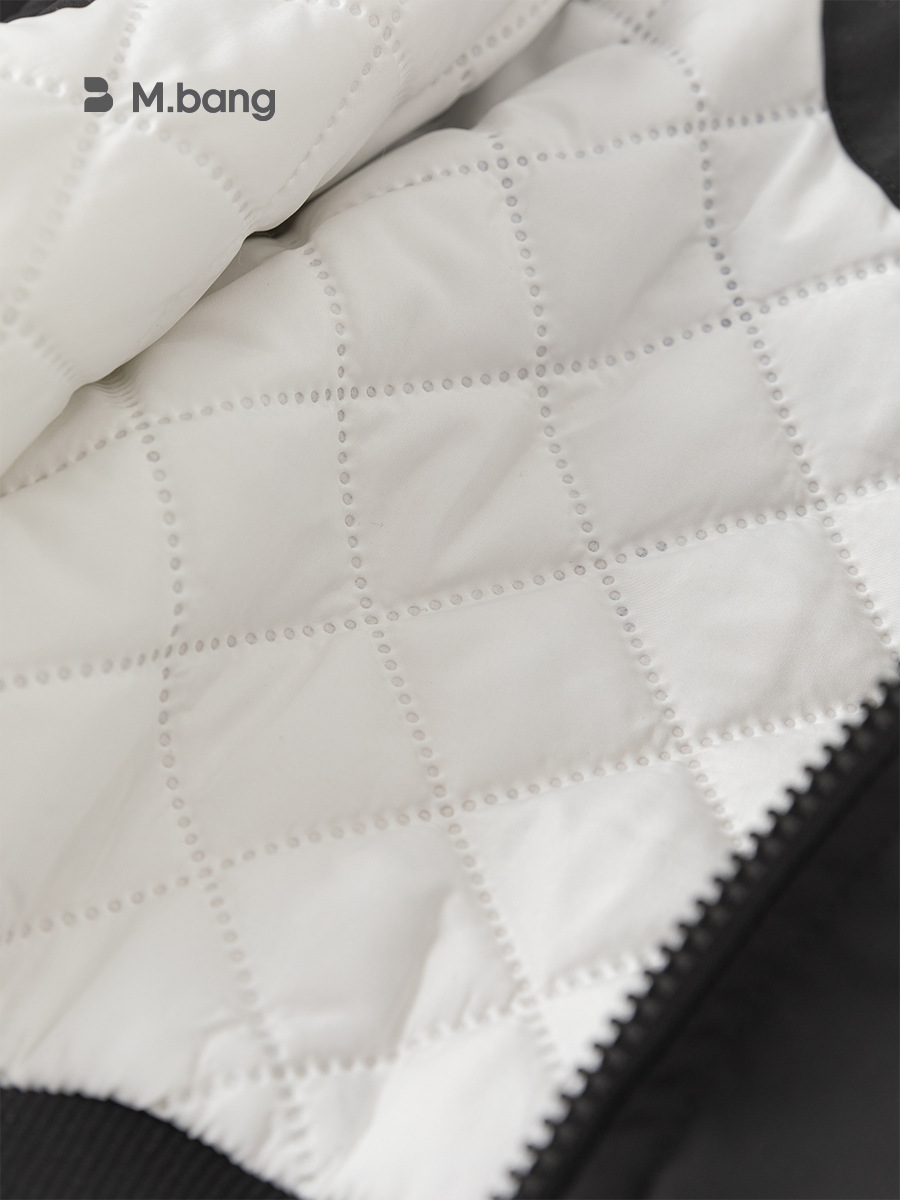 Abrigo de algodón de invierno para niños Youbao, chaqueta informal gruesa para niños, cortavientos para niñas con bloques de color, nueva chaqueta de algodón para niños 2026