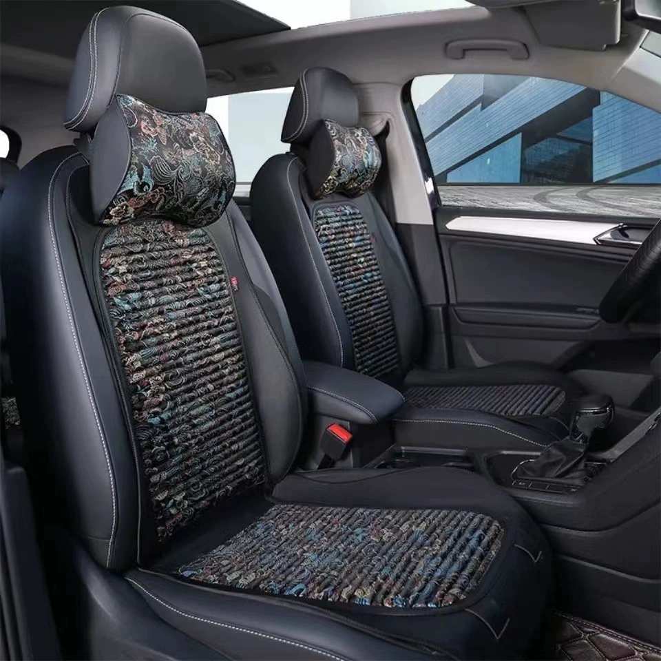 Новая пятнистая Оптовая Автомобильная подушка с вышивкой Four Seasons Универсальная полуупаковка гречневой дышащей здоровой гречневой подушки для сиденья