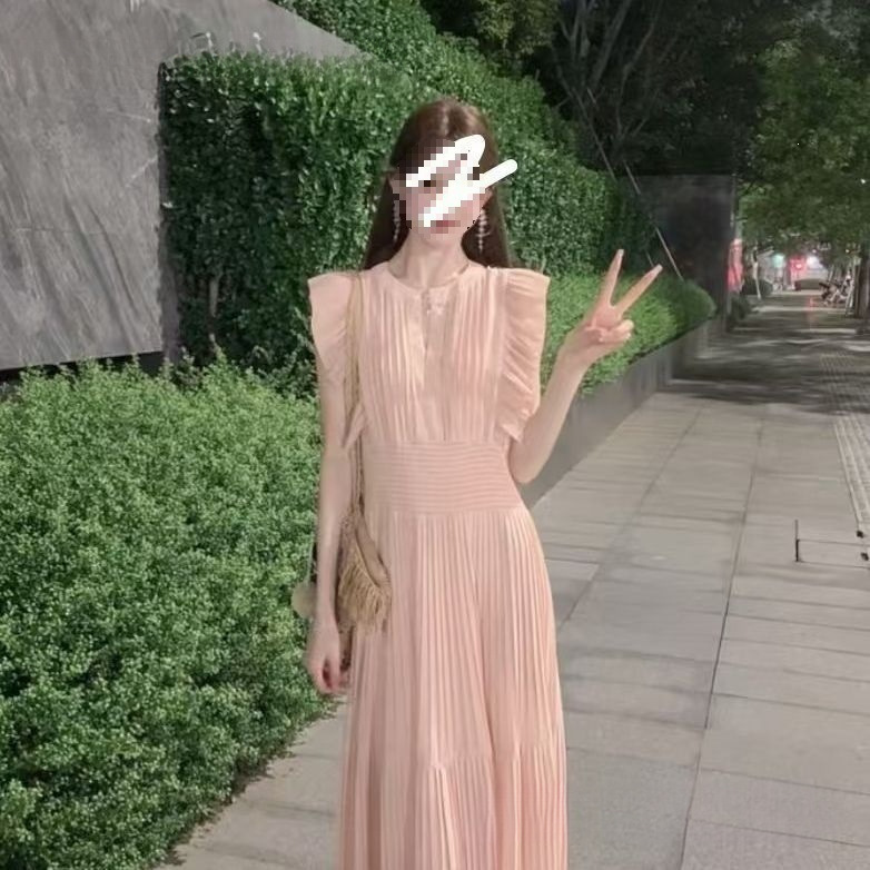 Cross-Border French-Style 2026 Dress, New Summer Long Dress, Gentle and Fashionable, Waist-Cinching, Slimming, Minimalist Style, Gentle Cross-Border French-Style 2026 Dress, New Summer Long Dress, Gentle and Fashionable, Waist-Cinching, Slimming, Minimalist Style, Gentle