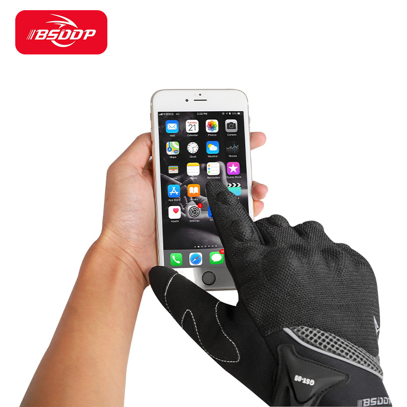Venta al por mayor guantes de montar en motocicleta para hombre antideslizante motocicleta todoterreno Cuatro estaciones al aire libre montañismo guantes tácticos pantalla táctil transfronteriza