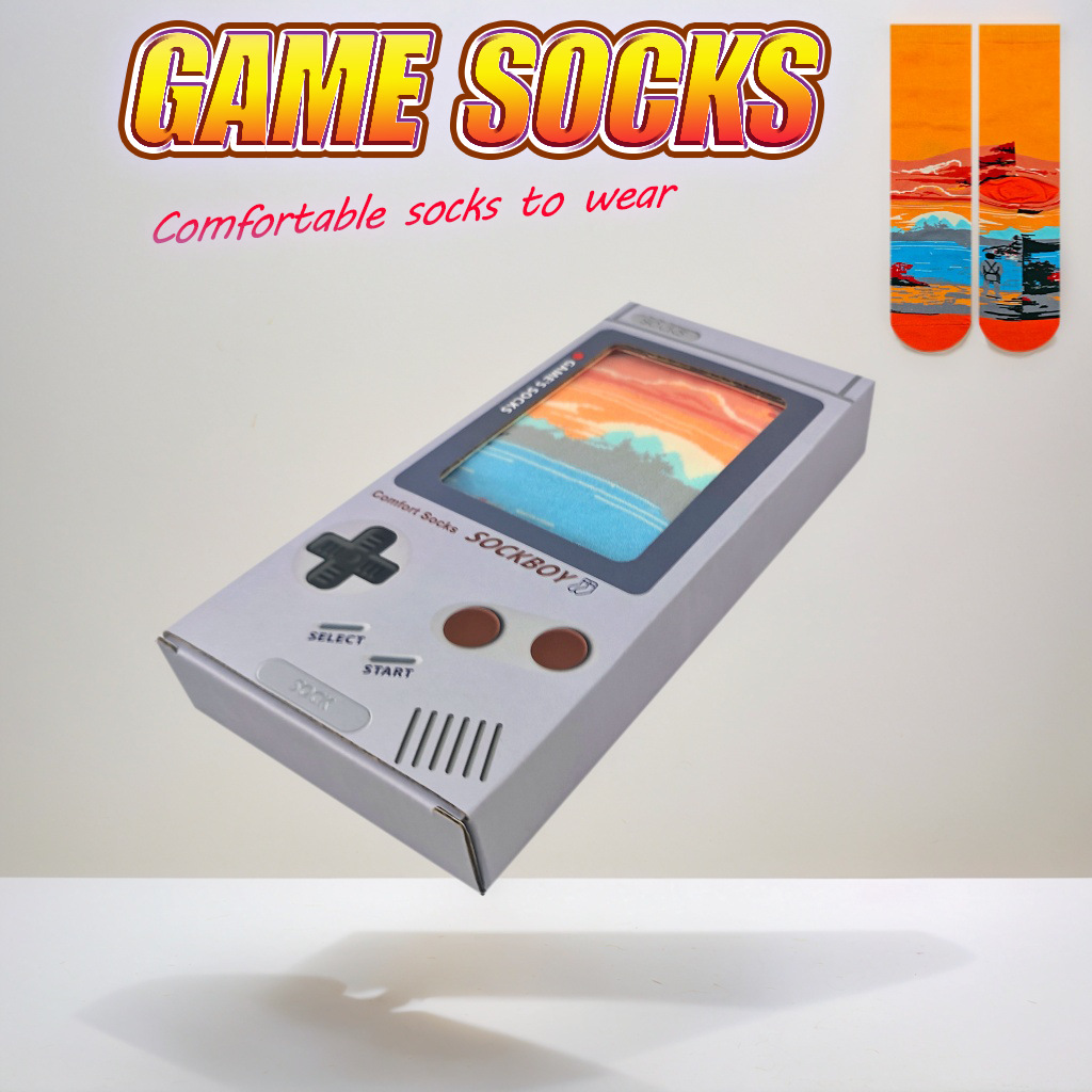 Caja de regalos de consola de juegos, calcetines para hombres y mujeres, festivales, calcetines transpirables, retro, productos transfronterizos, TEMU image 9