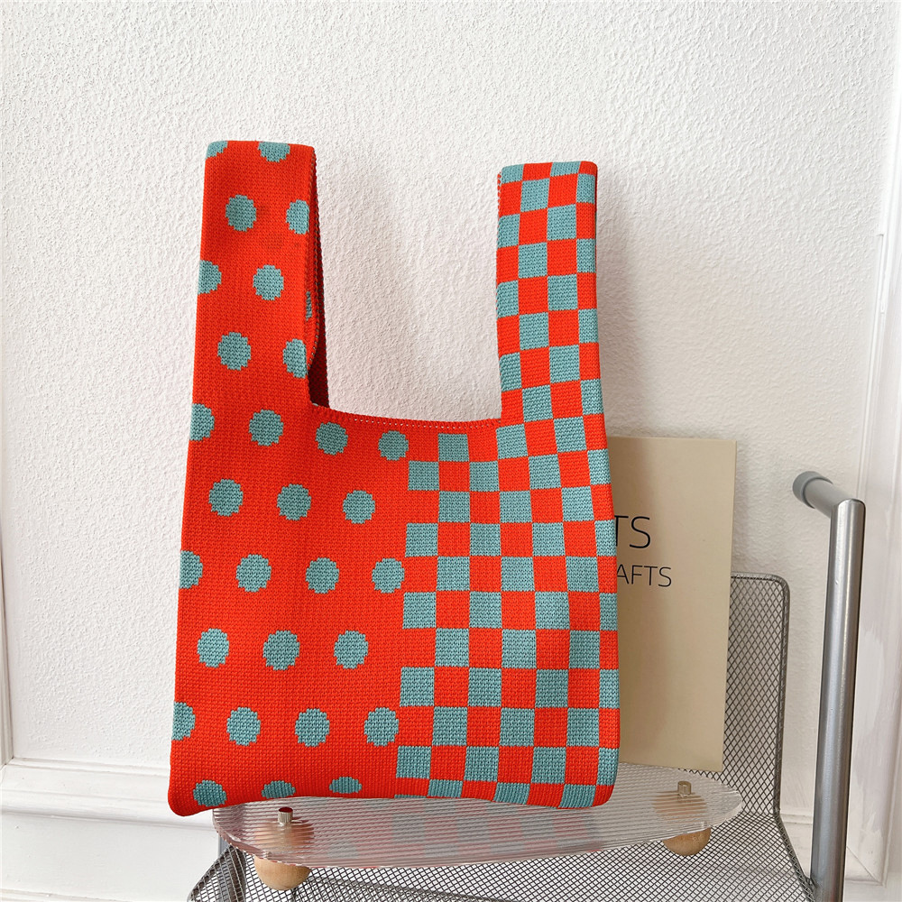 Women's Fashion Houndstooth Polyester Shopping Bags display picture 16