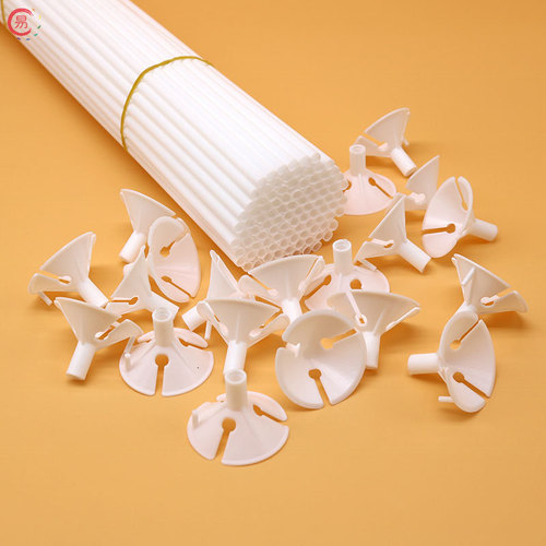 Transparent bubble ball pole for colored sticks fixing strawberry fruit bouquet packaging apple base stand holder