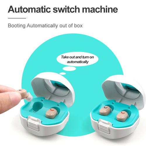 Cross-border new TWS in-ear hearing aid charging box hearing aids English overseas version set hot sale