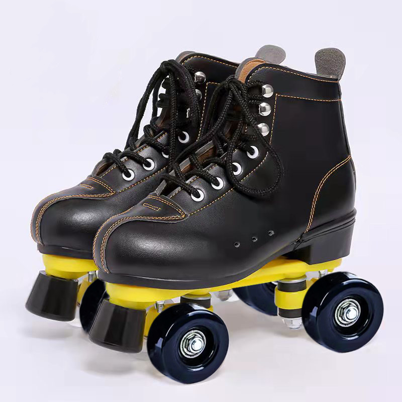 Pink Skating Rink Flash Wheel Skates Double Row Roller Skates for Adults, Men, Women and Children, Recommended for Beginners