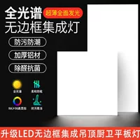 Кухонная встроенная потолка светодиодная лампа кухня плоский потолочный светильник ванная комната алюминиевая застежка 300x600 без рамки