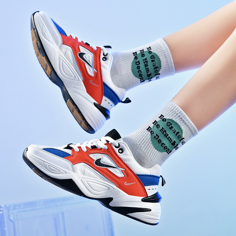 M2K Dad Shoes Ins Retro Casual Shoes Student Monk High Versatile Autumn and Winter Men's Shoes Women's Shoes Couple Sports Running Shoes