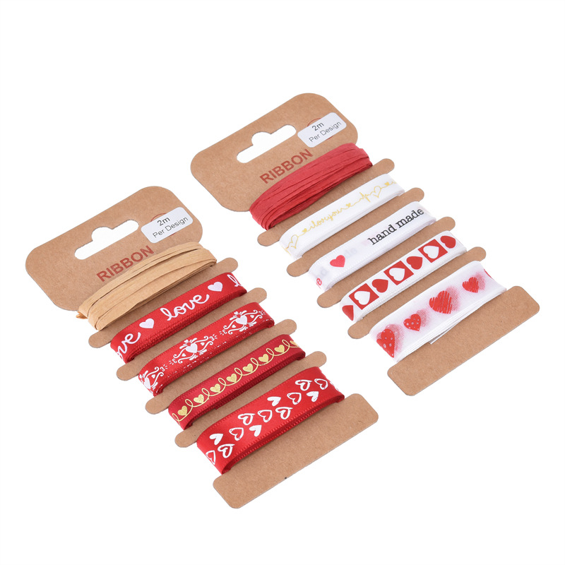 Decoración del día de San Valentín chino Cinta Roja arco material Cinta de embalaje de regalo de San Valentín de Amazon