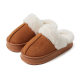 Superior men's cotton slippers autumn and winter 2024 new home warm wool plush indoor women's winter thick bottom home
