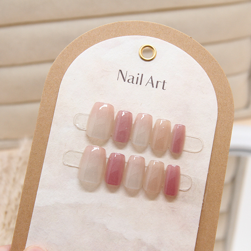 Chasing Light Cat's Eye Ins Style Wearing Armor Removable 10 Pieces Spring Manicure Pieces Gradient Nail Live Nail Pieces Chasing Light Cat's Eye Ins Style Wearing Armor Removable 10 Pieces Spring Manicure Pieces Gradient Nail Live Nail Pieces