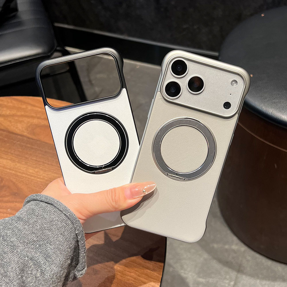 Custodia protettiva ultra sottile senza cornice, compatibile con iPhone 17, Huawei e Xiaomi, con adesivi in pelle e supporto._voghion.com