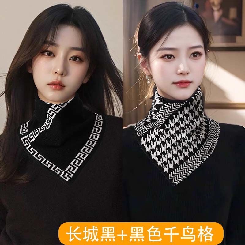 Fashionable retro demi-season universal keep warm elegant scarf