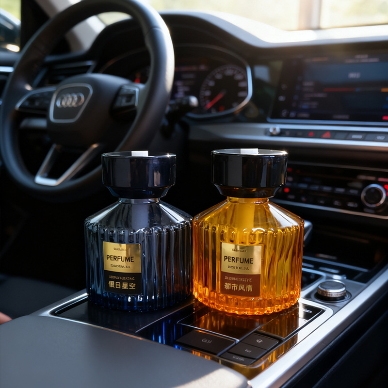 Car Perfume Car Aromatherapy Fragrance Fresh Light Fragrance Car Cup Holder Essential Oil Perfume Fire-Free Home New Car Fragrance