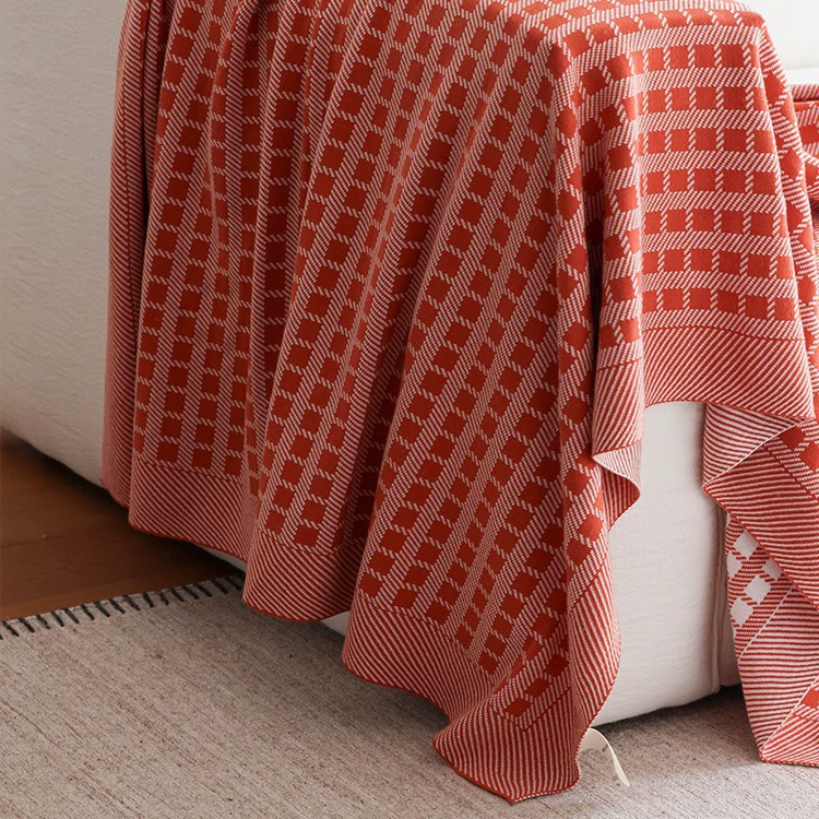 Modern knitted summer sofa, decorations for leisure, cotton cotton duvet, (Cross-border trading)
