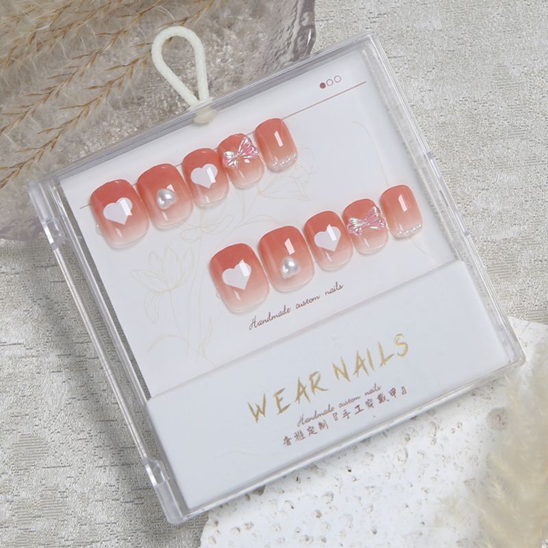Purely Handmade Premium Cat-Eye Press-On Nails, High-End Fake Nails, Light Luxury Bridal Nail Art, Press-On Nail Pieces, Nail Stickers