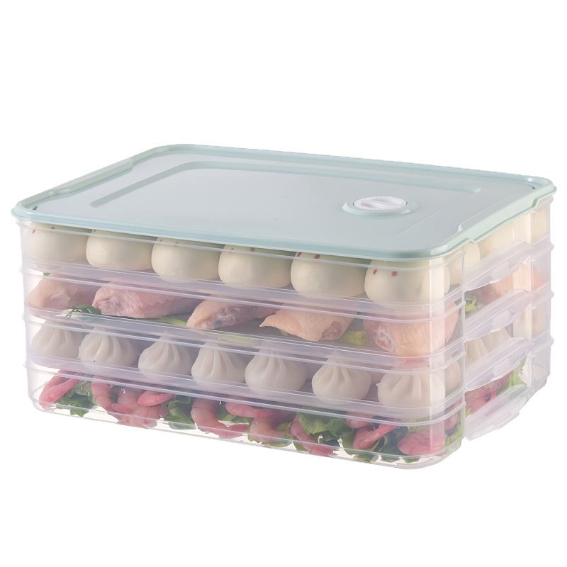 饺子盒家用食品级水饺混沌冷冻盒冰箱鸡蛋保鲜收纳盒子多层带盖子|undefined