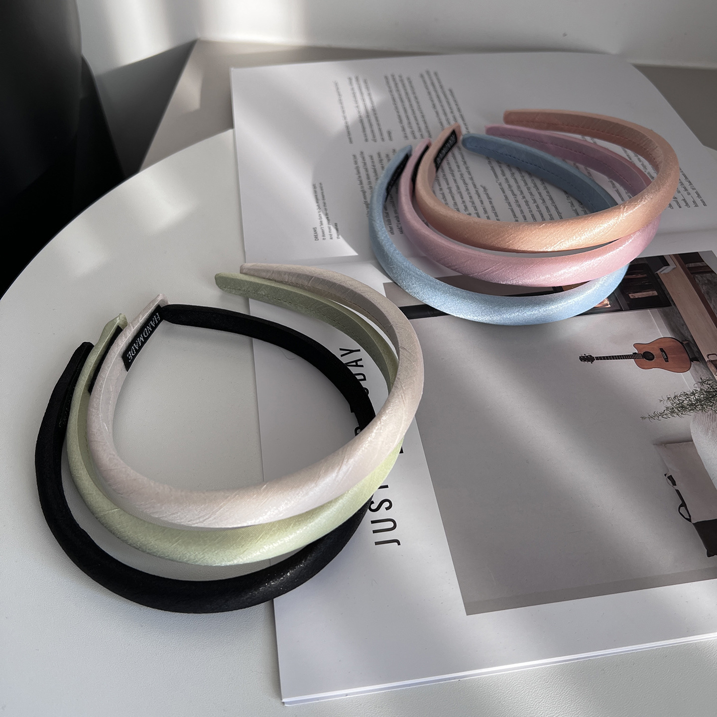 Exquisite Satin Headband For Women Solid Colour Minimalist Style_voghion.com