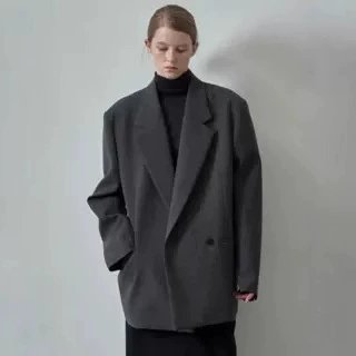 FACA*E PATTE*N шерстяной костюм, женский осенне-зимний новый свободный костюм с профилем, темпераментный костюм, топ