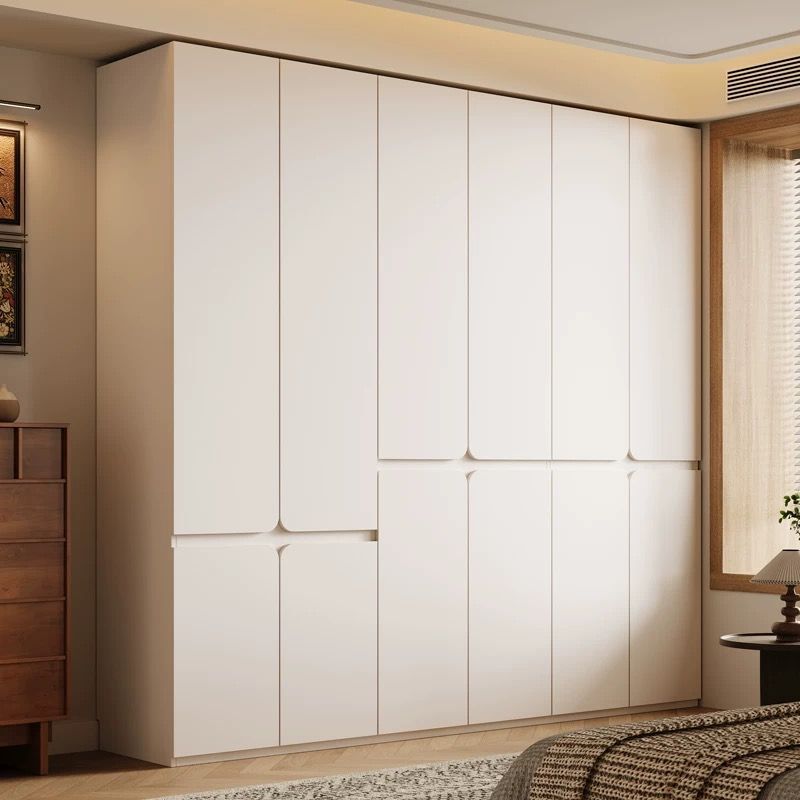 佰尔帝橡木实木衣柜家用卧室推拉门带抽屉大容量衣橱包安装收纳柜