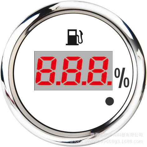 CXIN – automobile instrument Level Meter 240-33 - white-background-silver-edge-0-190o