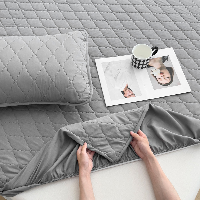 (Cross-border trading), dustproof bedspread, quilted sheet, waterproof bed, increased thickness, polyester
