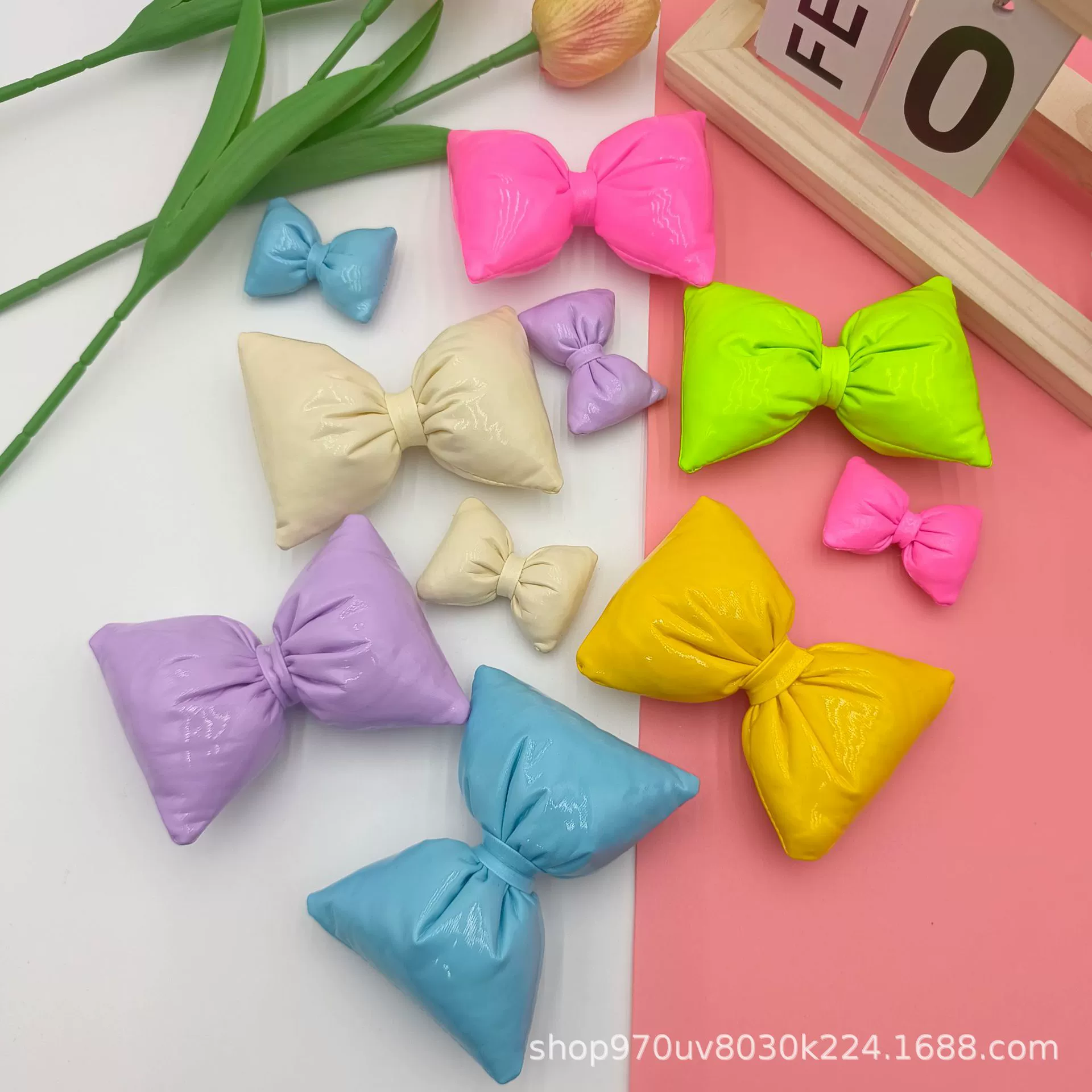 Новый яркий кожаный размер бант ручной работы DIY заколки для волос шнур аксессуары для одежды сумка для украшения аксессуары