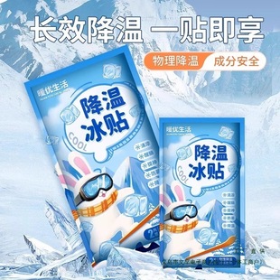 Summer Cooling Patch to Relieve Heat and Cool down Mobile Phone to Reduce Heat and Cool down Patch. Summer Ice Compress to Cool down and Prevent Heatstroke. Daily Use to Reduce Fever in Summer
