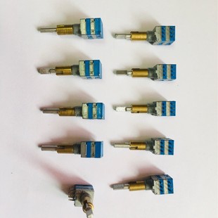 DouBle Dual-axis WalKie-talKie Potentiometer Volume Switch ToKen Switch Two-in-one B10K50K, Produced in Taiwan