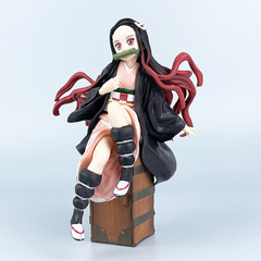 Demon Slayer Cosplay Accessories Female Anime Figure 2D Case Model Decorative Item Birthday Gift 