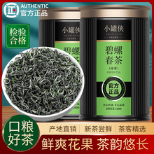 批发小罐侠碧螺春茶叶明前茶叶炒青新茶罐装口粮茶