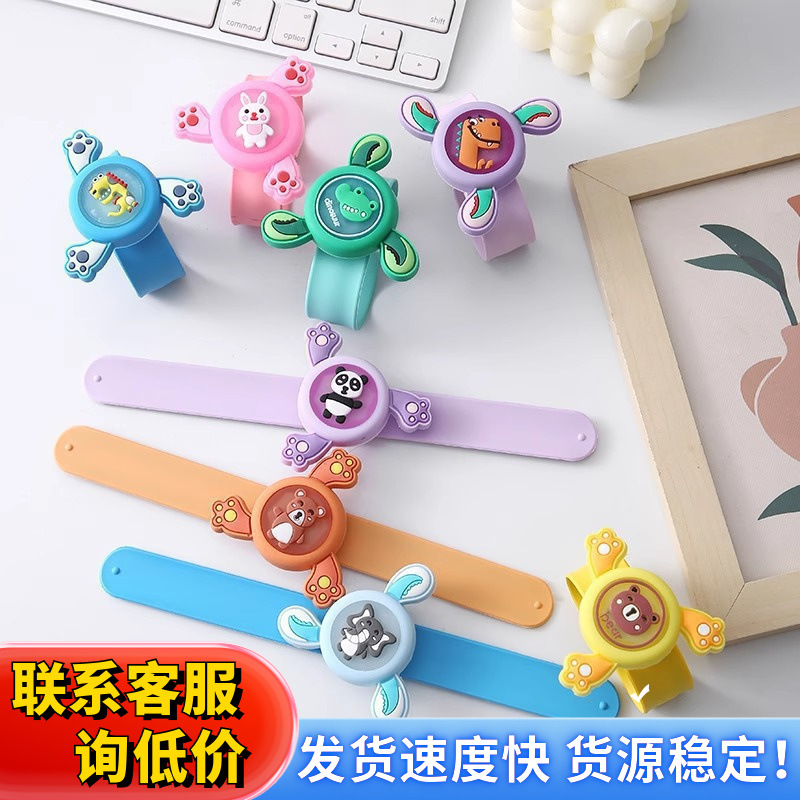Spinning top bracelet buckle snap ring light-up watch for children and adults, a mosquito repellent device.